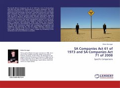 SA Companies Act 61 of 1973 and SA Companies Act 71 of 2008 - De Jager, Pieter