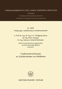 Traglastuntersuchungen an Zylinderschalen aus Stahlbeton - Zerna, Wolfgang