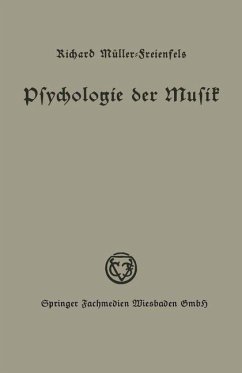 Psychologie der Musik - Müller-Freienfels, Richard