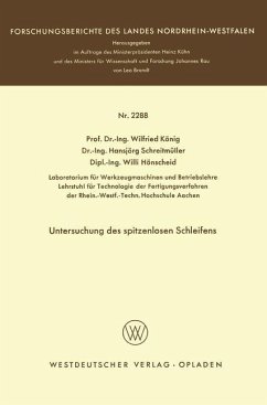 Untersuchung des spitzenlosen Schleifens - König, Wilfried