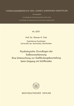 Psychologische Grundlagen der Kollisionserkennung - Tack, Werner H.