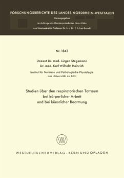 Studien über den respiratorischen Totraum bei körperlicher Arbeit und bei künstlicher Beatmung - Stegemann, Jürgen