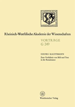 Cover Zum Verhältnis von Bild und Text in der Renaissance