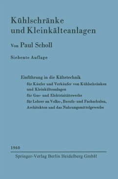 Kühlschränke und Kleinkälteanlagen - Scholl, Paul