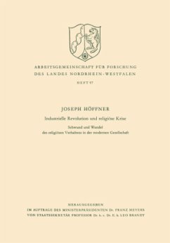 Industrielle Revolution und religiöse Krise - Höffner, Joseph