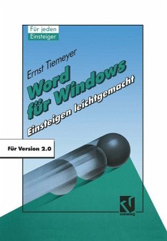 Word für Windows 2.0 - Tiemeyer, Ernst