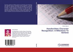 Handwritten Character Recognition: A Milestone To Achieve