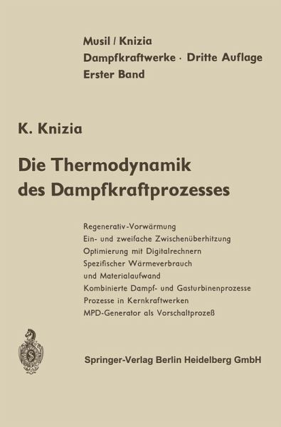 Die Thermodynamik des Dampfkraftprozesses