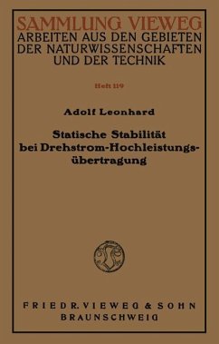 Statische Stabilität bei Drehstrom-Hochleistungsübertragung - Leonhard, Adolf