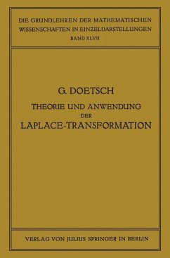 Theorie und Anwendung der Laplace-Transformation - Doetsch, Gustav