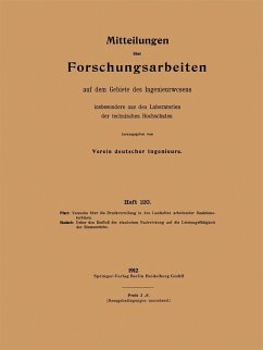Cover Mitteilungen über Forschungsarbeiten auf dem Gebiete des Ingenieurwesens