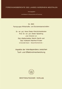 Aspekte der Interdependenz zwischen Tarif- und Effektivlohnentwicklung - Kleinhückelskoten, Hans-Dieter