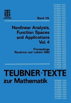 Nonlinear Analysis, Function Spaces and Applications Vol. 4