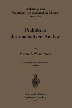 Praktikum der qualitativen Analyse - Souci, Walter