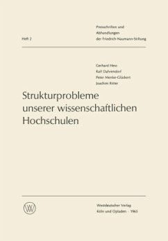 Strukturprobleme unserer wissenschaftlichen Hochschulen - Hess, Gerhard