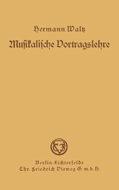 Cover Musikalische Vortragslehre