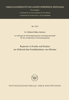 Rupturen in Kreide und Karbon am Südrand des Kreidebeckens von Münster - Böke, Eckhard