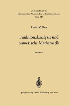 Funktionalanalysis und numerische Mathematik - Collatz, Lothar