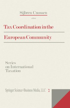 Tax Coordination in the European Community - Cnossen, Sijbren