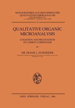 Qualitative Organic Microanalysis - Schneider, Frank