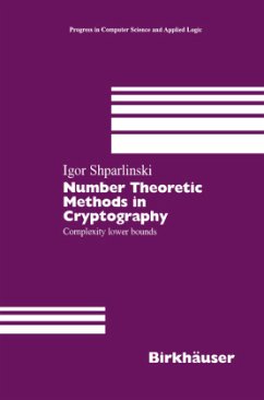 Number Theoretic Methods in Cryptography - Shparlinski, Igor