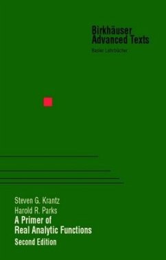 A Primer of Real Analytic Functions - Krantz, Steven G.;Parks, Harold R.
