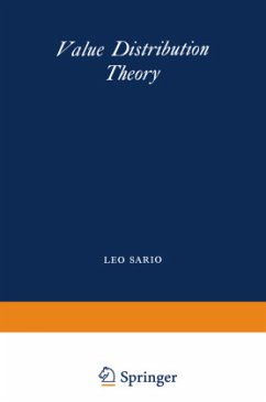 Value Distribution Theory - Sario, L.; Noshiro, K.