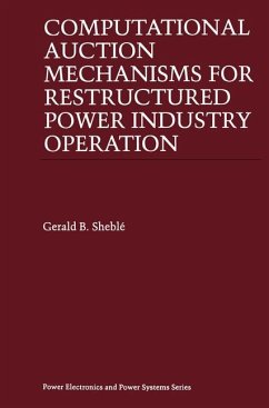 Computational Auction Mechanisms for Restructured Power Industry Operation - Sheblé, Gerald B.