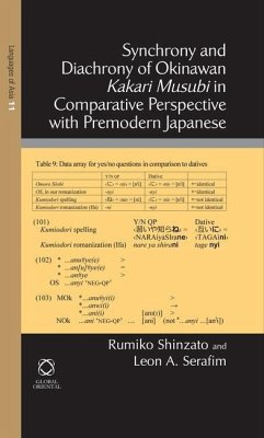 Synchrony and Diachrony of Okinawan Kakari Musubi in Comparative Perspective with Premodern Japanese - Shinzato, Rumiko; Serafim, Leon A