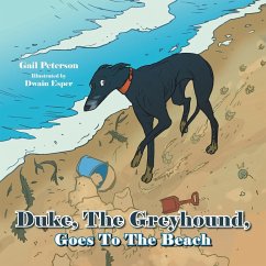 Duke, the Greyhound, Goes to the Beach