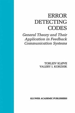 Error Detecting Codes - Kløve, Torleiv;Korzhik, Valery