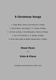 5 Christmas Songs - Sheet Music for Viola & Piano (eBook, ePUB)