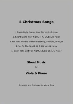 5 Christmas Songs - Sheet Music for Viola & Piano (eBook, ePUB) - Dick, Viktor