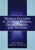 Human Factors in System Design, Development, and Testing (eBook, ePUB)