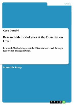 Research Methodologies at the Dissertation Level