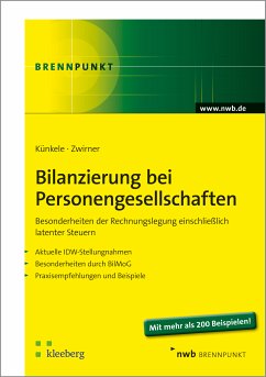 Bilanzierung bei Personengesellschaften (eBook, ePUB) - Künkele, Kai Peter; Zwirner, Christian