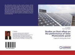 Studies on Dust effect on the performance of Solar Photovolatic panel