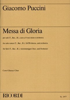 Messa di Gloria für Soli, Chor und Orchester Chorpartitur