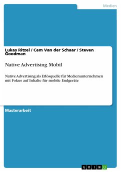 Native Advertising Mobil (eBook, PDF) - Ritzel, Lukas; Van der Schaar, Cem; Goodman, Steven