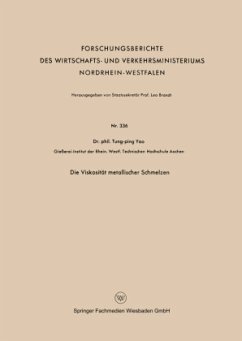 Die Viskosität metallischer Schmelzen - Yao, Tung-ping