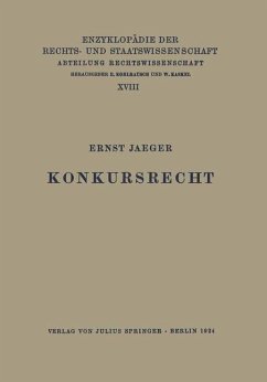 Konkursrecht - Jaeger, Ernst