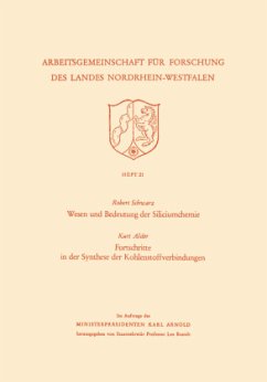 Wesen und Bedeutung der Siliciumchemie - Schwarz, Robert