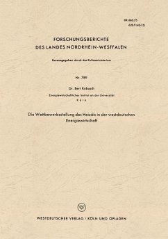 Die Wettbewerbsstellung des Heizöls in der westdeutschen Energiewirtschaft - Kobusch, Bert