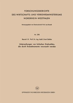 Untersuchungen von kritischen Drehzahlen, die durch Kreiselmomente verursacht werden - Oehler, Ernst