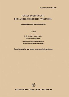 Das dynamische Verhalten von Lastschaltgetrieben - Opitz, Herwart