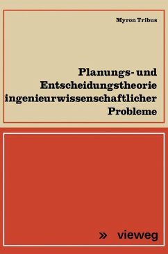 Cover Planungs- und Entscheidungstheorie ingenieurwissenschaftlicher Probleme