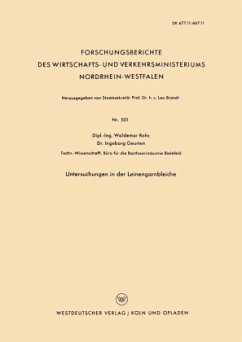 Untersuchungen in der Leinengarnbleiche - Rohs, Waldemar