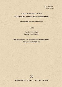 Fließvorgänge in der Spinndüse und dem Blaukonus des Cuoxam-Verfahrens - Kast, Wilhelm