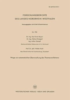 Wege zur automatischen Überwachung des Thomasverfahrens - Mayer, Karl Ernst; Knüppel, Helmut; Stumpf, Arthur