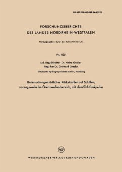 Untersuchungen örtlicher Rückstrahler auf Schiffen, vorzugsweise im Grenzwellenbereich, mit dem Sichtfunkpeiler - Gabler, Heinz